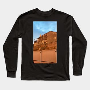 Golden sunset on the house Long Sleeve T-Shirt